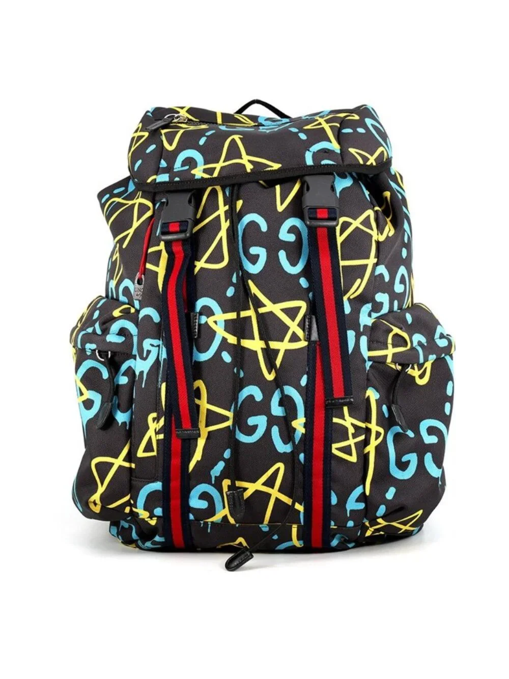 Gucci Backpack Ghost Nylon Canvas Black